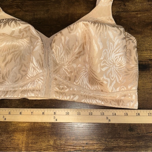 Wingslove Bra Womens 40H Beige Full Coverage Minimizer Wirefree Non Padded NEW - Picture 6 of 7